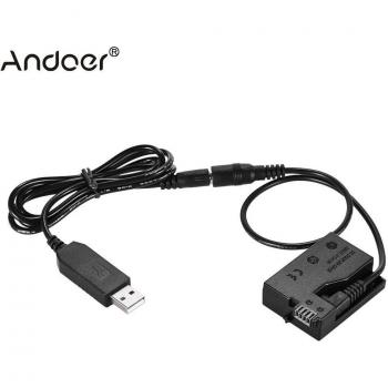 Andoer DR-E8 Dummy Battery with USB Power Bank for Canon EOS 550D 600D 650D 700D