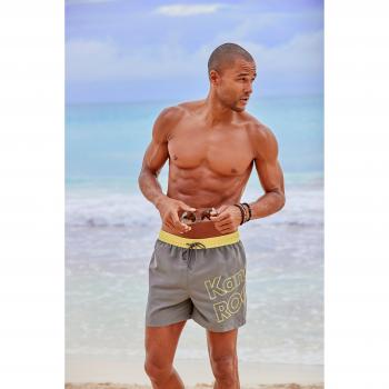 KangaROOS Badeshorts »Adams« in Grau mit Logo