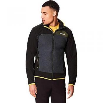 Regatta Carpo Hybrid Softshelljacke für Herren, Schwarz/Graugrün, Größe 2XL
