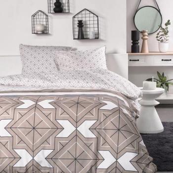 Completo letto matrimoniale Sunshine 240x200 cm Beige, Bianco e Nero