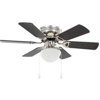 VidaXL Retro Style Ceiling Fan with Light 82 cm Antique Brown