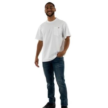 Dickies Luray Short Sleeve Pocket Shirt – White – XS Men's Size