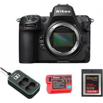 Pack Premium Nikon Z8 – Boîtier + Batterie Kingma 2400 mAh (EN‑EL15) + Chargeur Kingma + CFexpress SanDisk 256 GB Type B