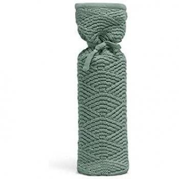 Aschgrüne Jollein Wärmflasche – River Knit 35 cm
