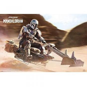 Grupo Erik Editores, S.L. Póster Star Wars The Mandalorian Speeder Bike