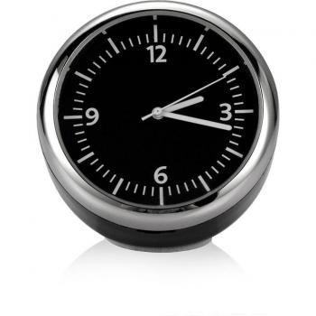 Compact Car Clock with Temperature and Humidity Meter