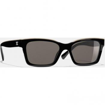 Chanel Black Acetate Sunglasses