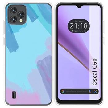 Funda Silicona Transparente Acuarela 10 para Blackview Oscal C60 con Dibujos