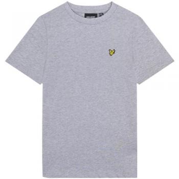 Lyle & Scott Light Grey Marl Essentials Kurzarm T-Shirt mit Rundhalsausschnitt