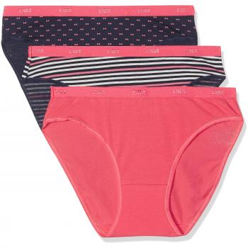 Women's D4C17 3‑Pack Slip‑On Panties – Small, Colourful
