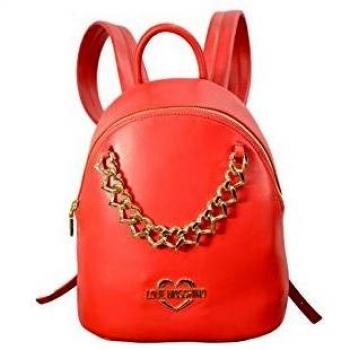 Love Red Zaino Moschino con Catena Cuori Dorata