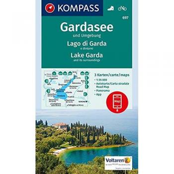 Carta escursionistica n. 697. Lago di Garda e dintorni