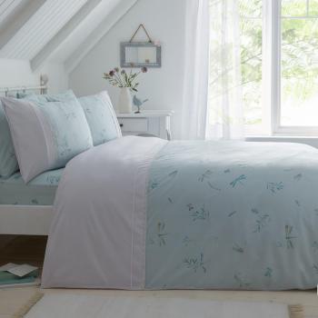 Fifi Duvet Cover and Pillowcase Set in Duck Egg