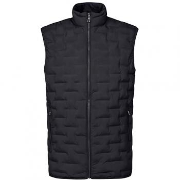 Steppweste BUGATTI Gr. XXL, blau (marine), Herren, 100% Polyester, unifarben, Westen, im sportiven Look