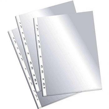 Fundas de documentos Plus Office, cristal, 100 unidades