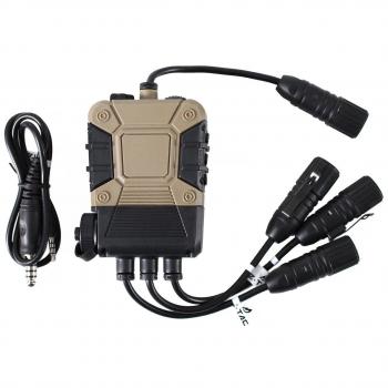 Wasserfestes Z‑Tactical Pro Radio PTT, Schwarz/Tan – IPX4 (Z119)
