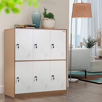 Armadio Portafigli 9 Ante, Colore Bianco – Con Serratura