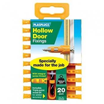 Hollow Door Plugs with Drill Bit 20 Pack