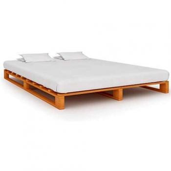 Wooden Pallet Bed Frame, Brown, 120x200 cm