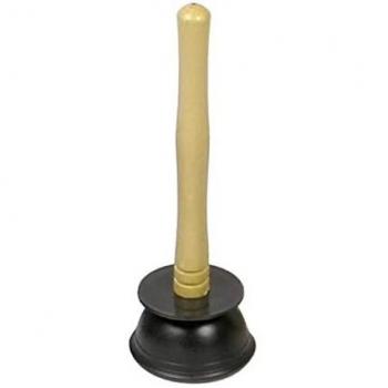 Wooden Handle Drain Plunger