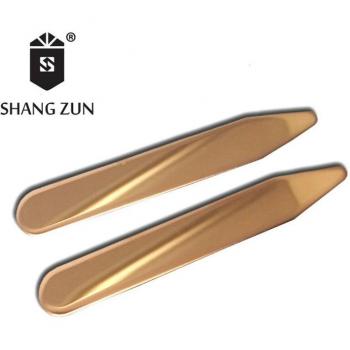 Shang Zun 2-Piece Polished Stainless Steel Double Mirror Collarbones – Rose Gold Finish