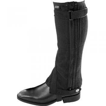 Mini Elastic Chaps for Adults – Black, Medium (H: 38 cm)