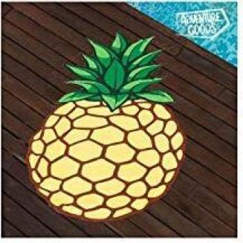 Serviette de Plage Jaune Ananas