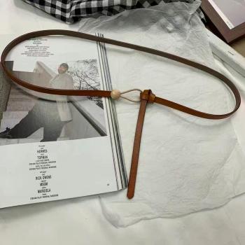Schwarzer PU-Leder Gürtel für Damen mit goldener Schnalle