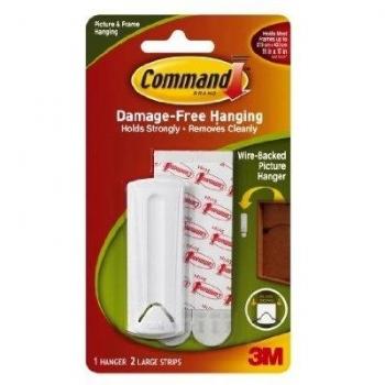 M Command Wire-Backed Picture Hanging Hook