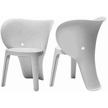 Set Sedie SoBuy 2 per Bambini Elefante Bianco 32 cm