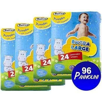 Pannolini Maury 15‑30 kg XL, 4x24, Ipoallergenici