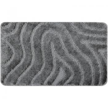 Grey Supreme Waves Bath Rug