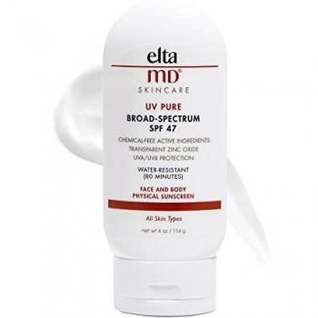 Elta MD UV Pure SPF 47 Broad Spectrum Face and Body Sunscreen 4 oz New/ No Box