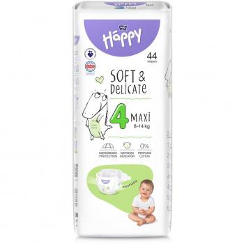 Happy Maxi Bella Baby Soft&Delicate 44pz, peso 8-14kg, taglia 4