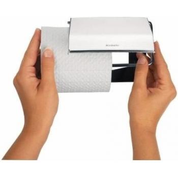 Distributeur de papier toilette design en acier inoxydable par Brabantia