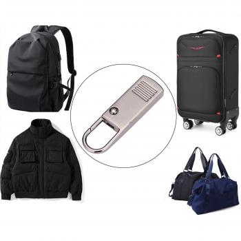 ZipSnap Metal Tag Set – 6 Pieces for Bags & Suitcases