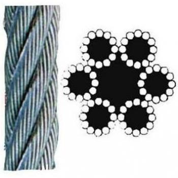 Fibre Acier Galvanisé 72 fils – Bobine 25 m, 6 mm