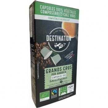 Cápsulas Café Grands Crus Pur Arábica Bio 10caps Destination