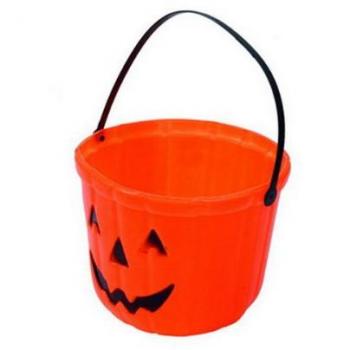 Cubo de Calabaza Halloween 20 cm