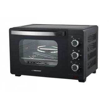 Convection & Tournebroche Mini‑four 25 L 1600 W – Noir – Modèle Eko006n