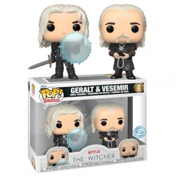 The Witcher Pack de 2 Figuras POP! Geralt y Vesemir 9 cm