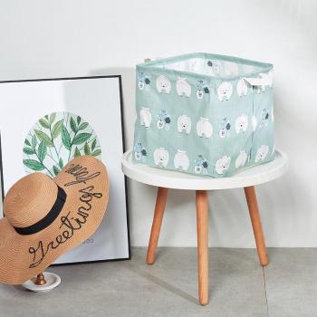 Praktischer Wäschekorb für Spielzeug und schmutzige Wäsche mit Griff 32*32*29,5 cm s66