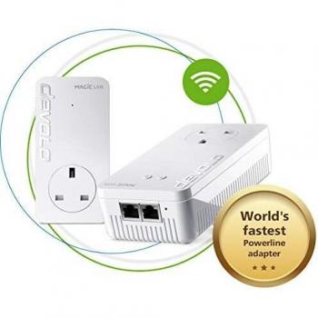 Devolo Magic 2–2400 Wi-Fi 5 Next: Powerline Starter Kit, Mesh Wi-Fi 5