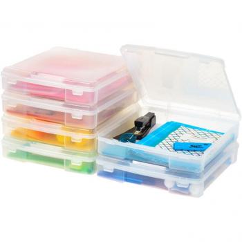 Iris Ohyama Contenitori Trasparenti – Set di 6 Scatole Portabili