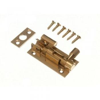 Brass + Screws Door Barrel Slide Bolt