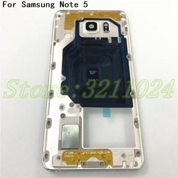Cubierta de Metal para Samsung Galaxy Note 5 N920 N920F, Incluye Marco y Lente de Cámara