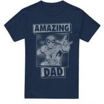 T-shirt Marvel Super Héros Papa Bleu