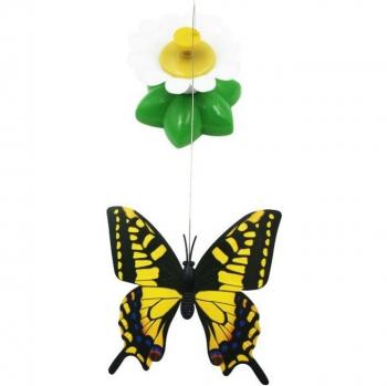 Jouet stimulant électrique en forme de papillon pour animaux