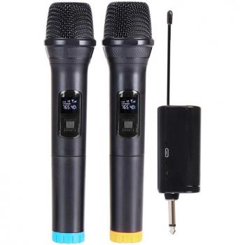 Conjunto de Micrófonos Sin Cable para Karaoke y PA