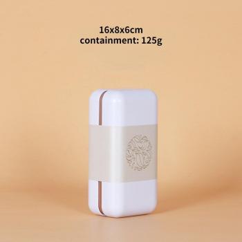 Envase de té verde en lata